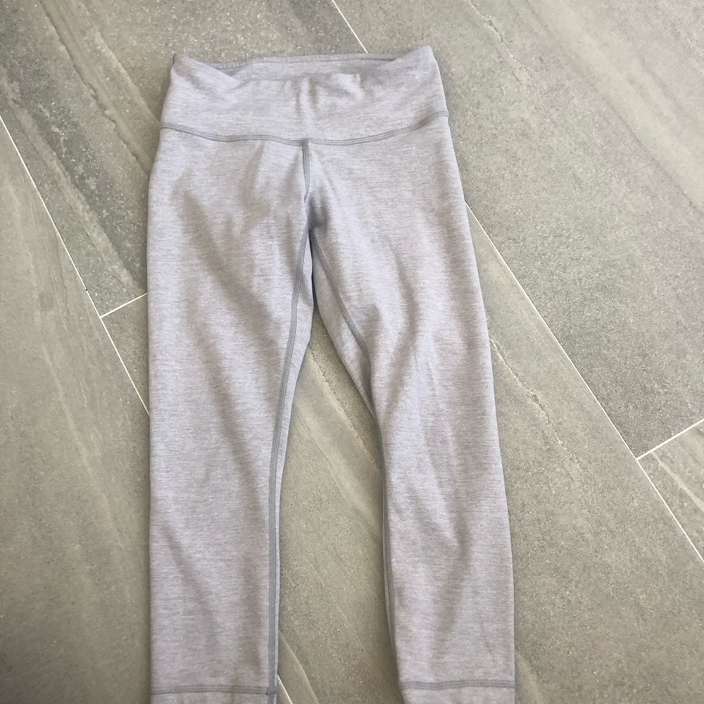 Lululemon gray wunder under crops